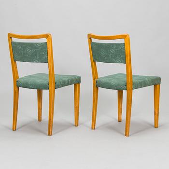 Werner West, a 1930s dining table and chairs, 6 pcs, 'Motti', for Oy Stockmann Ab Keravan Puusepäntehdas.