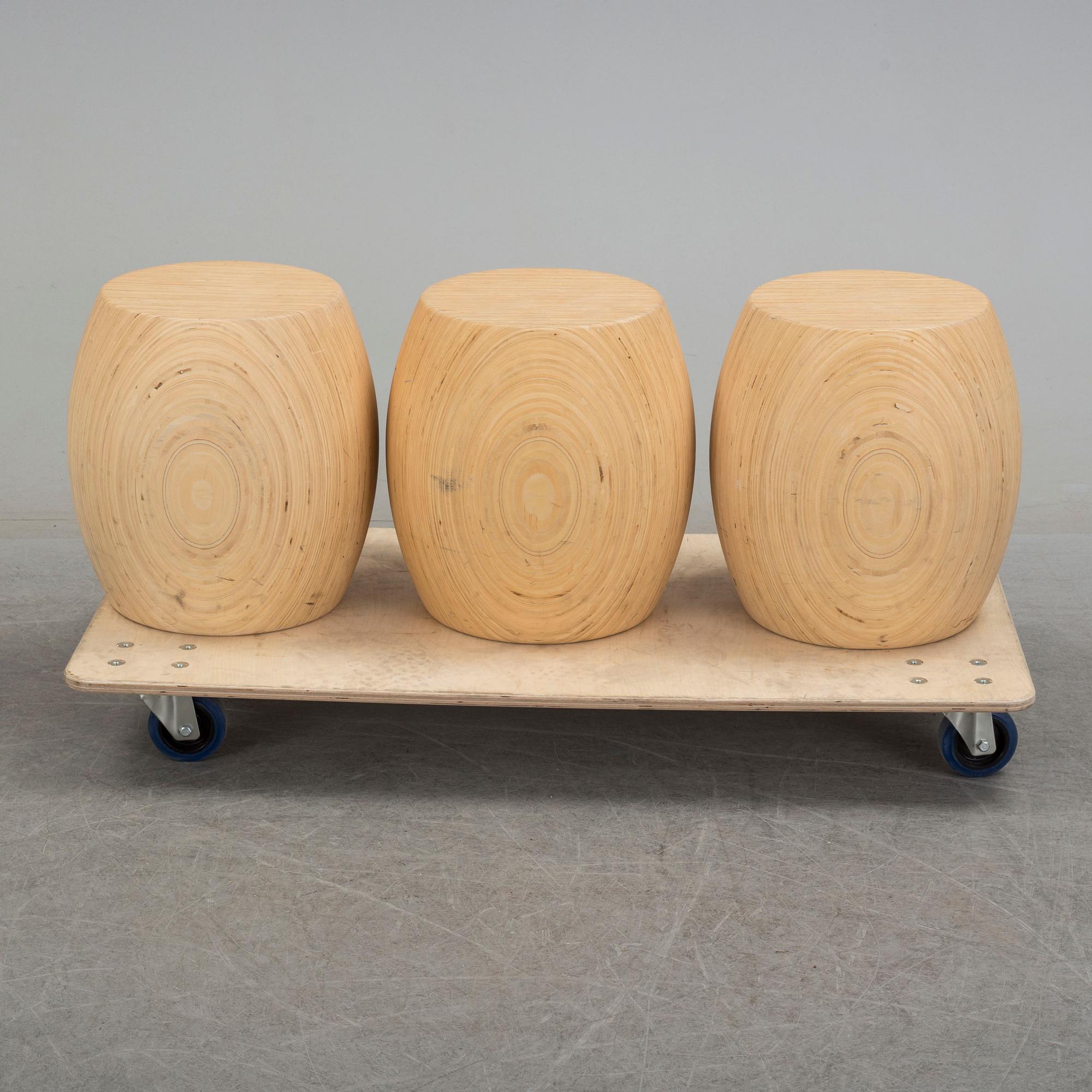 Three 21st century stools.