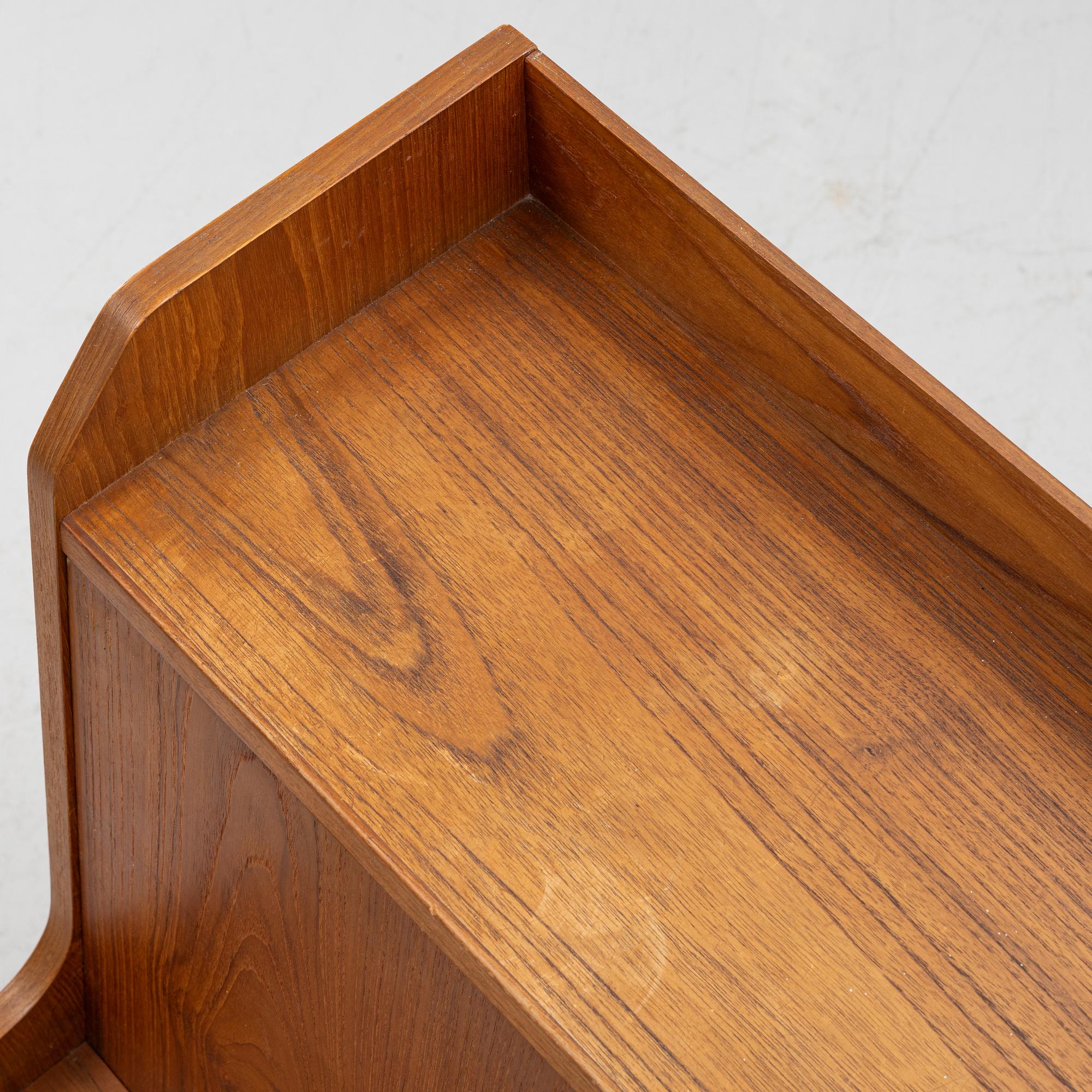 A teak writing desk, 1950-60s.