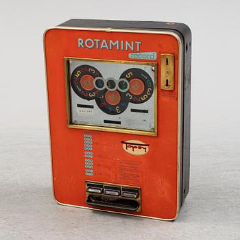 a mid 20th century Rotamint Record gambling machine.