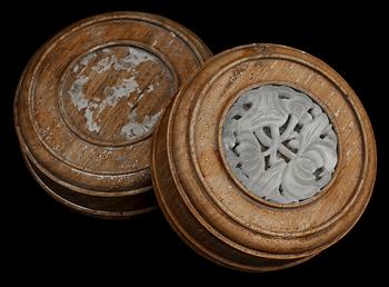 BOJANER, ett par, porslin, Kina, 1900-tal.