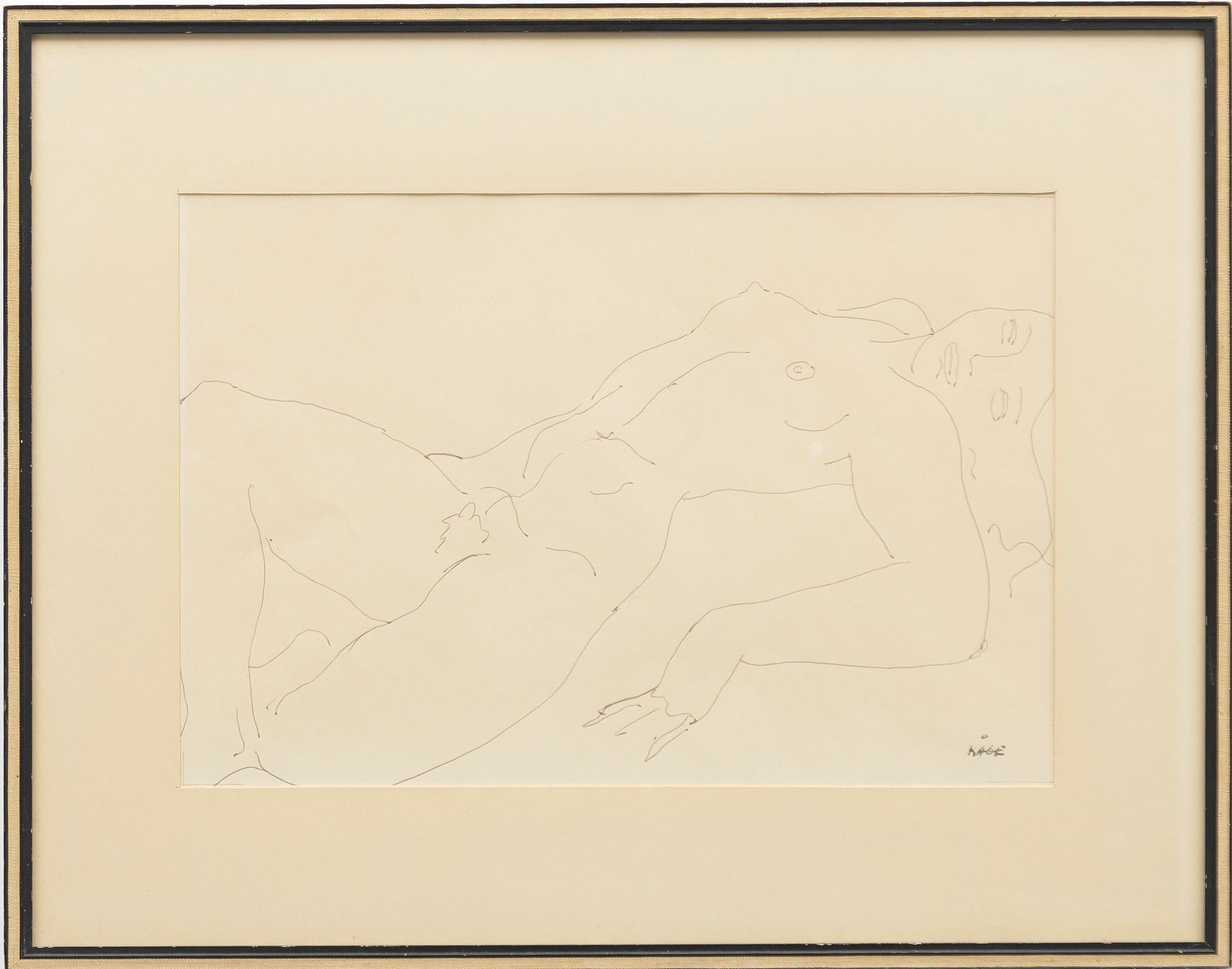 Wilhelm Kåge, Model study.