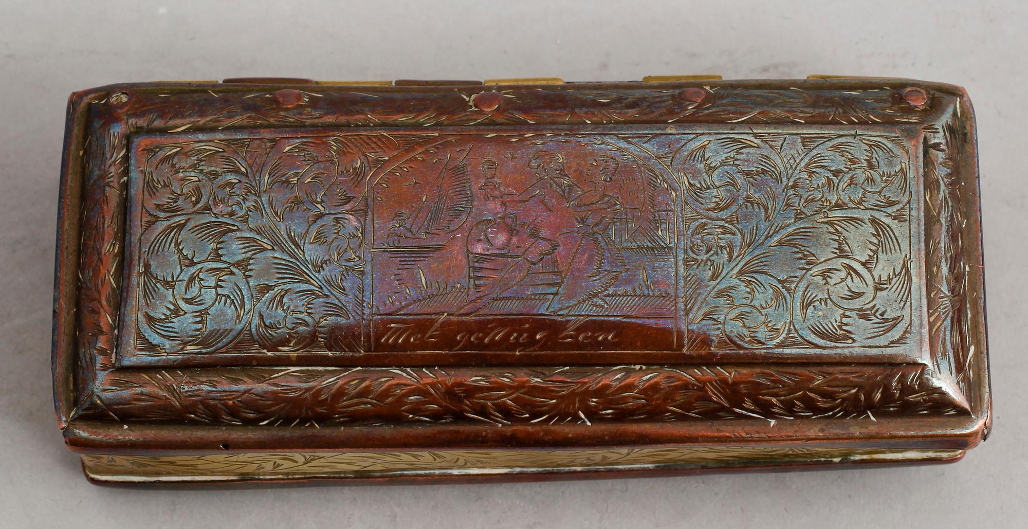 DOSA, koppar och mässing, sannolikt 1700-tal.