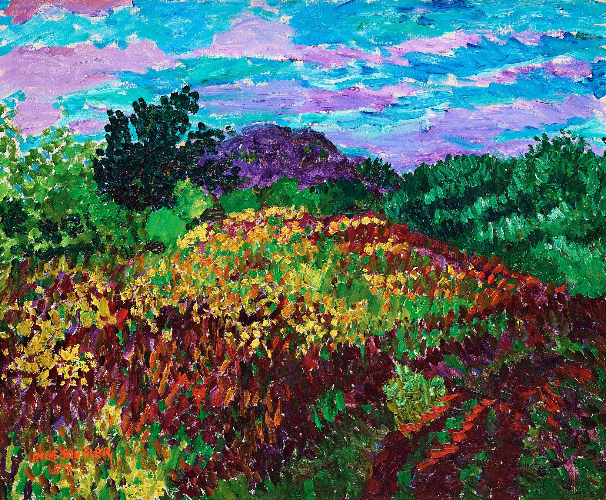 Inge Schiöler, Flowering hill.