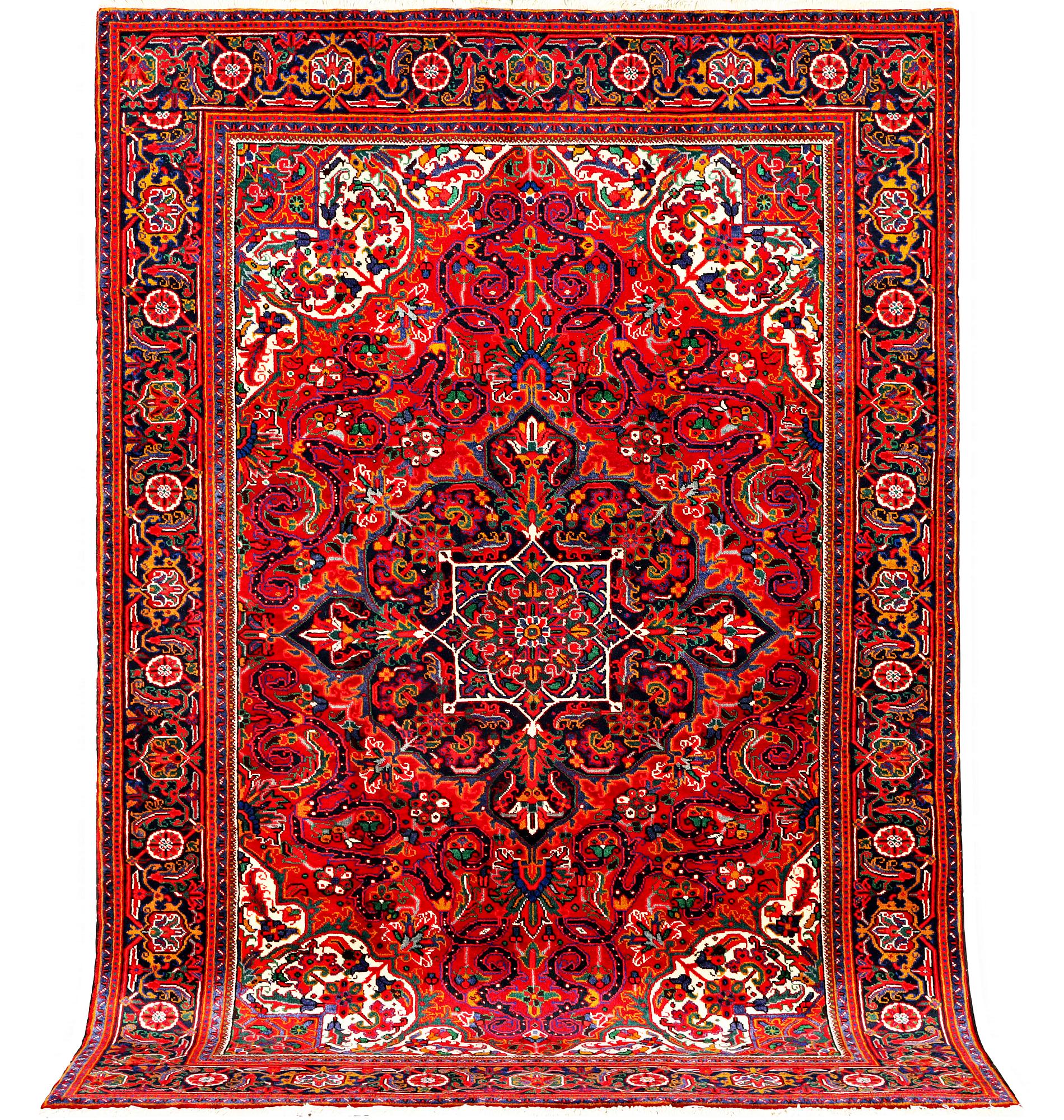 A Heriz carpet, c. 303 x 203 cm.