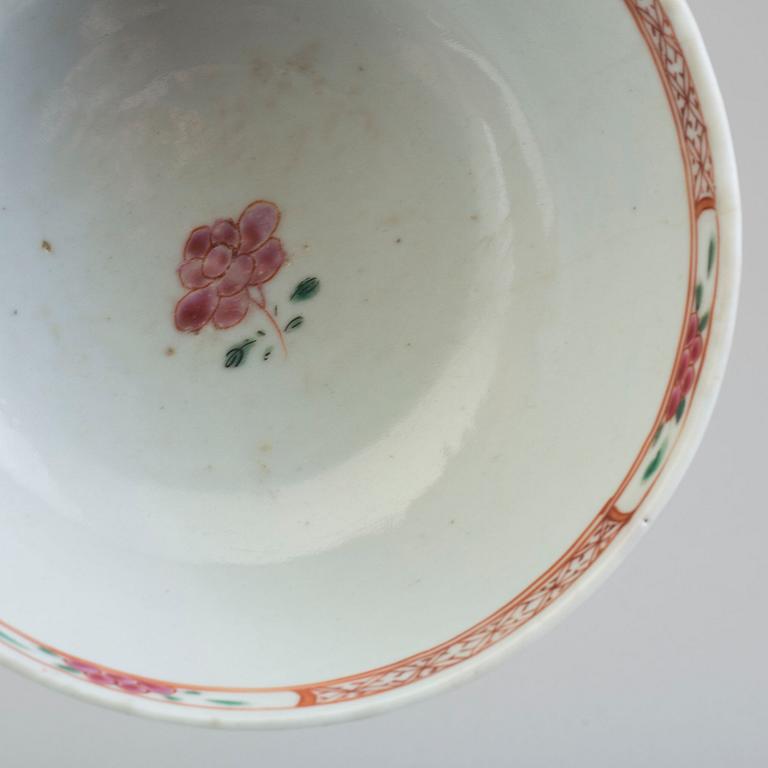 Two famille rose bowl, Qing dynasty, Qianlong (1736-95).