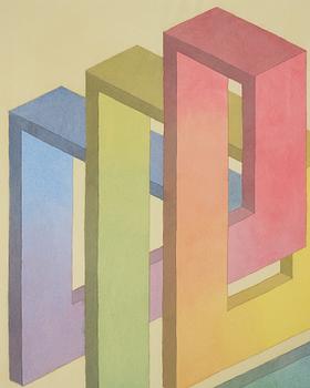 OSCAR REUTERSVÄRD, watercolor, signed and dated 1998 on verso.