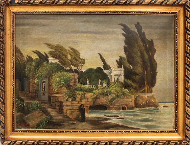 Okänd konstnär ”Villa am Meer”.