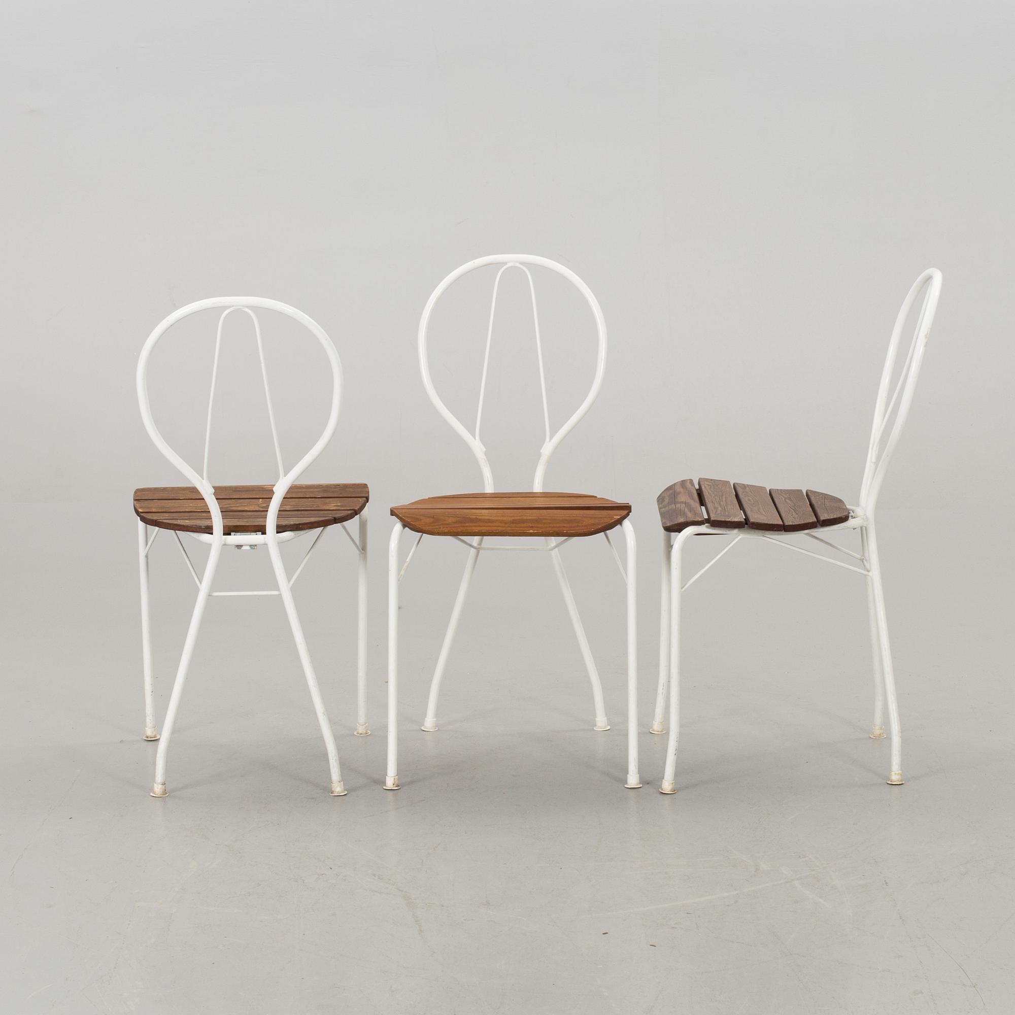 SIX GÄRSNÄS GARDEN CHAIRS.