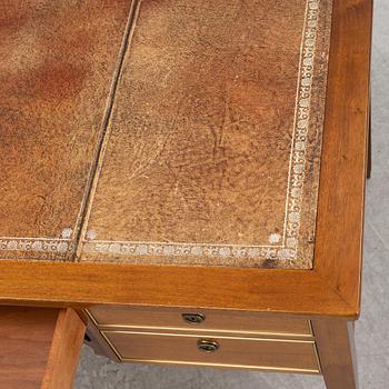 A Gustavian style writing desk and chair, 20th century.