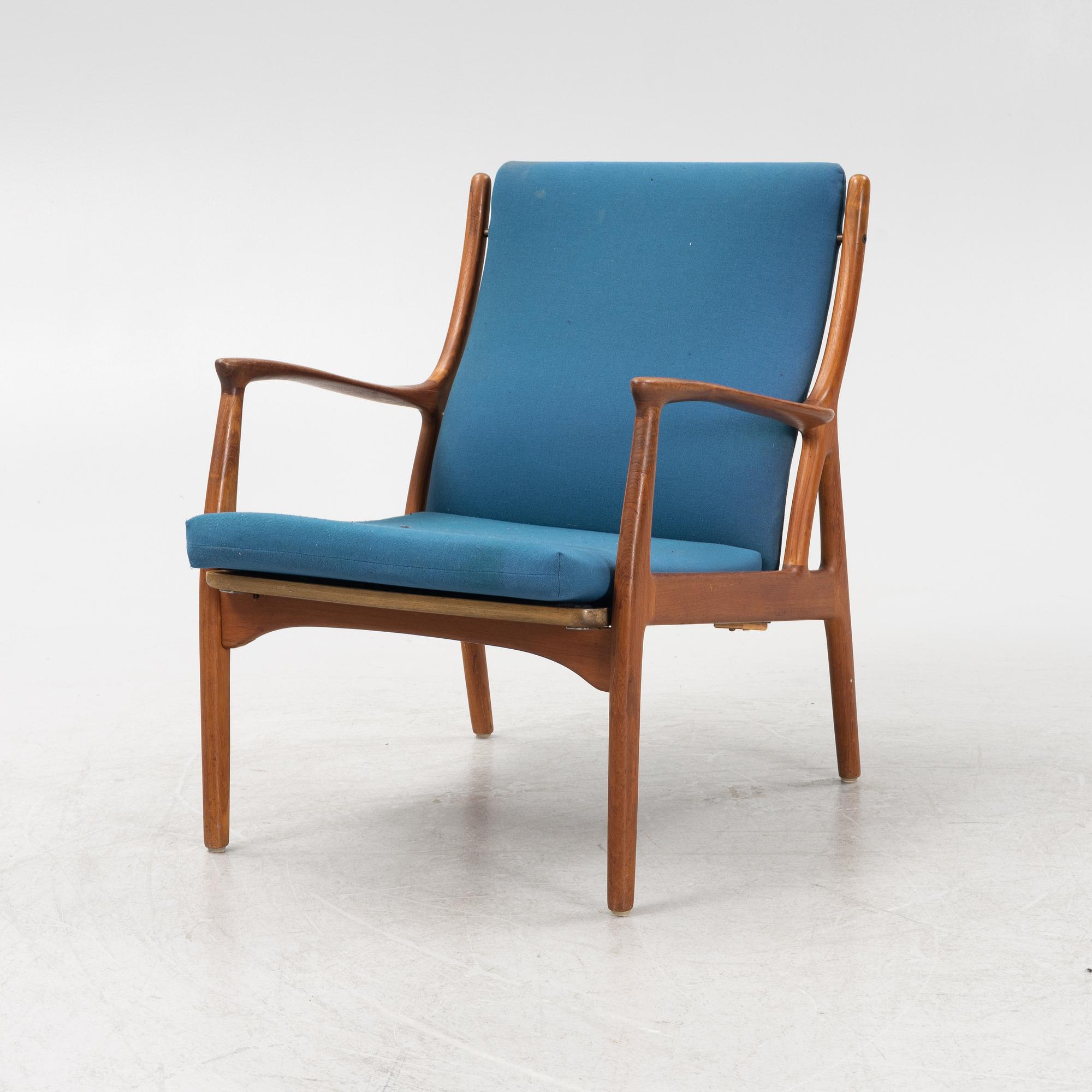 S.A. Andersen, an armchair, Horsnaes, Horsens, Denmark, 1960s.