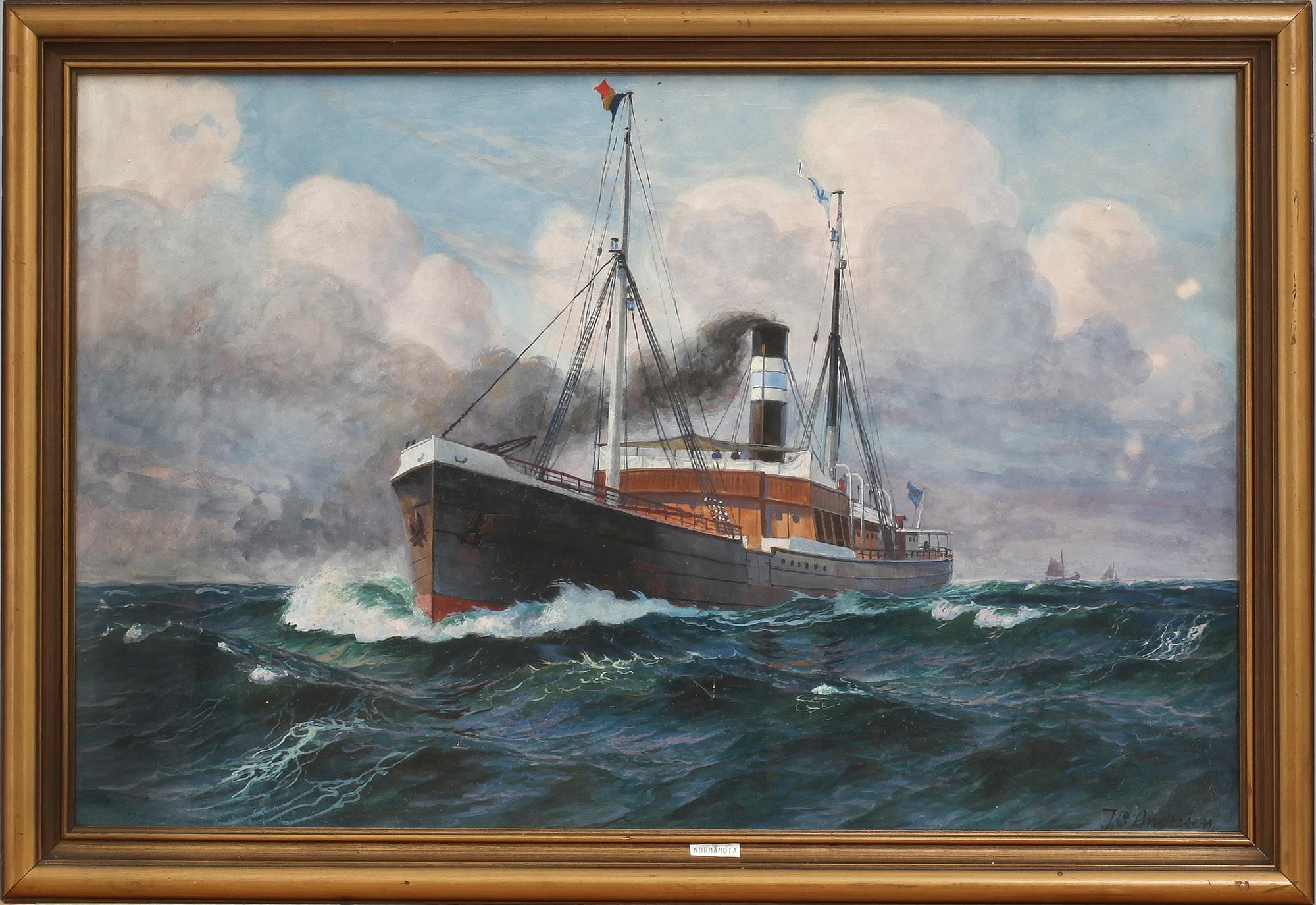 JENS CHRISTIAN ANDRESEN, akvarell, sign.