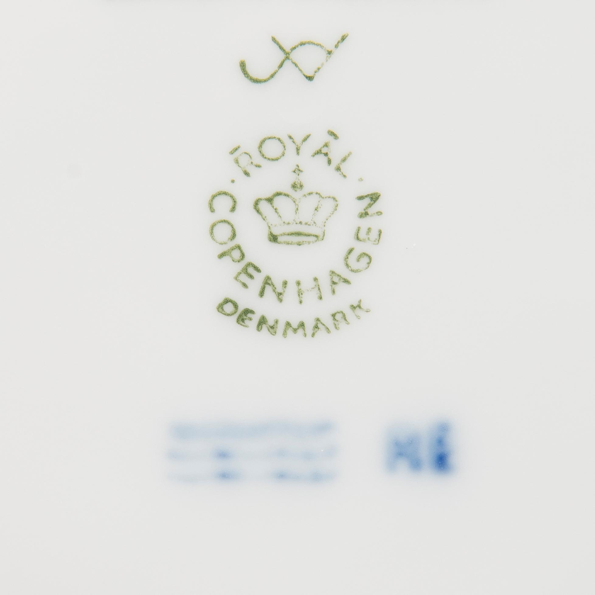A set of 38 porcelain Christmas plates, Royal Copenhagen, Denmark, 1966 + 1973-2009.