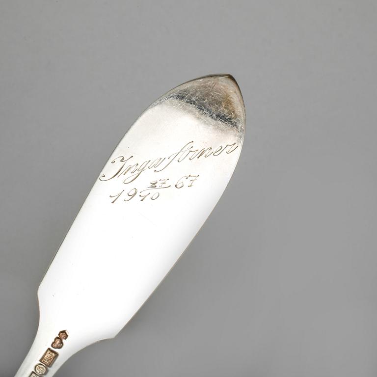 PARTI SILVERBESTICK, 15 delar, bla Zethelius, Stockholm. 1700-1900-tal. Totalt ca 672 gram.