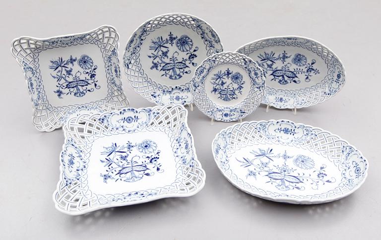 SERVISPORSLIN, 11 delar, Meissen, 1900-talets andra hälft.