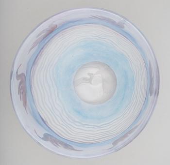 SKÅL, glas, Ulrica Hydman-Vallien, Boda Åfors, Unik.