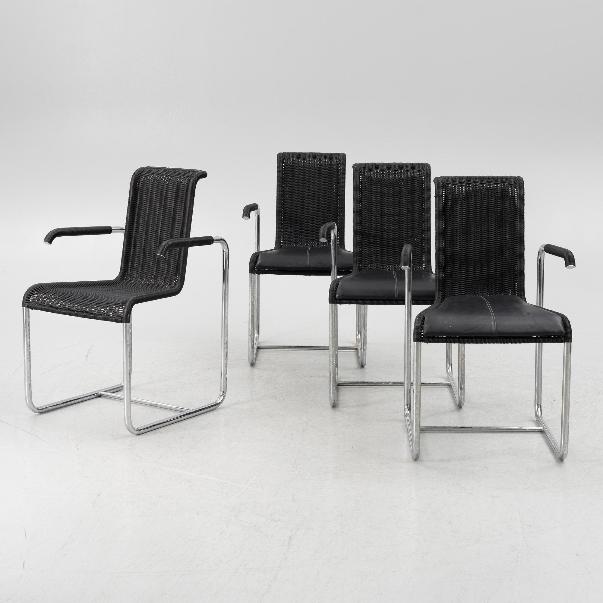 Karmstolar, 4 st, 1900-talets andra hälft.