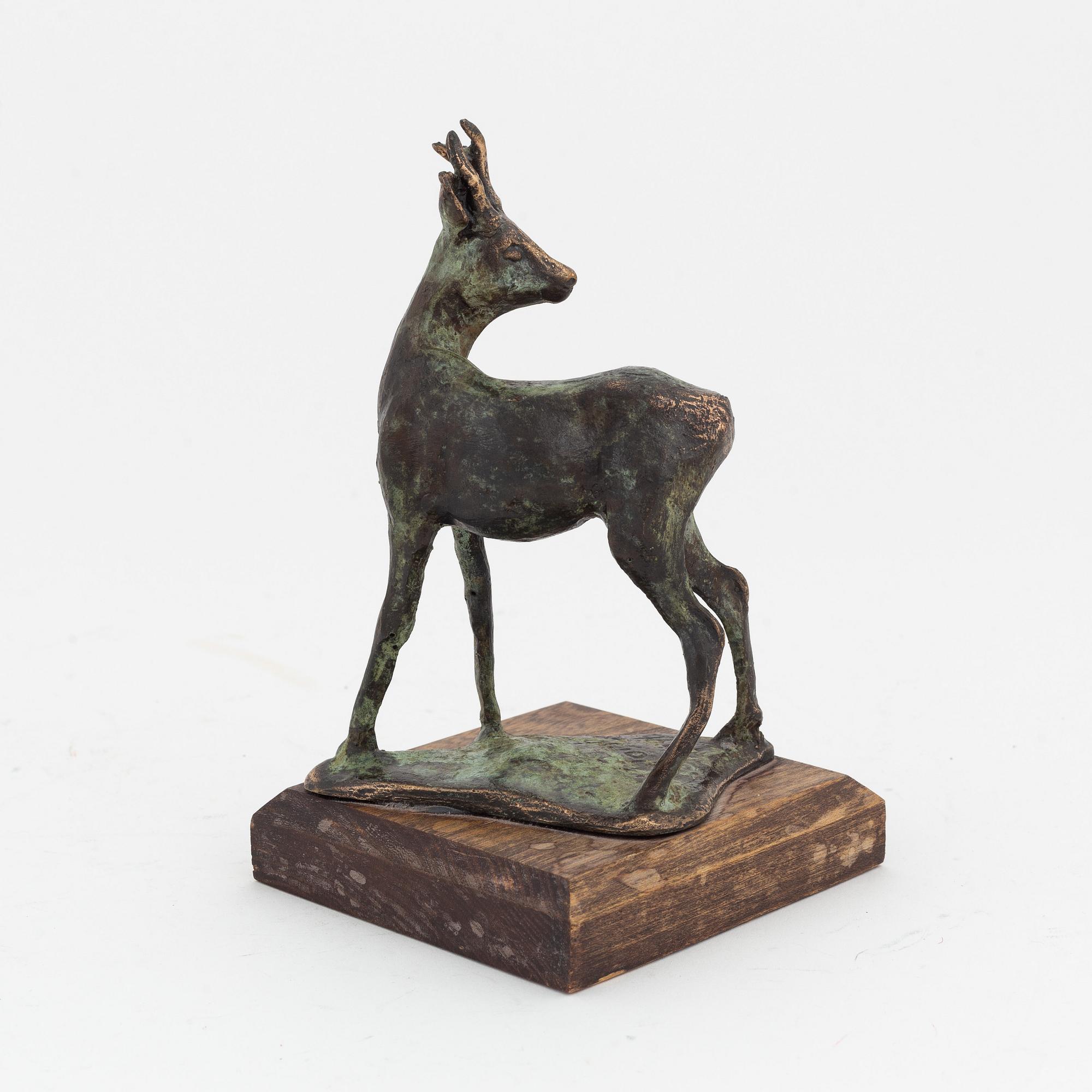 Torbjörn Forsberg, skulptur, brons, signerad. Daterad 1996. Höjd 16,5 cm.