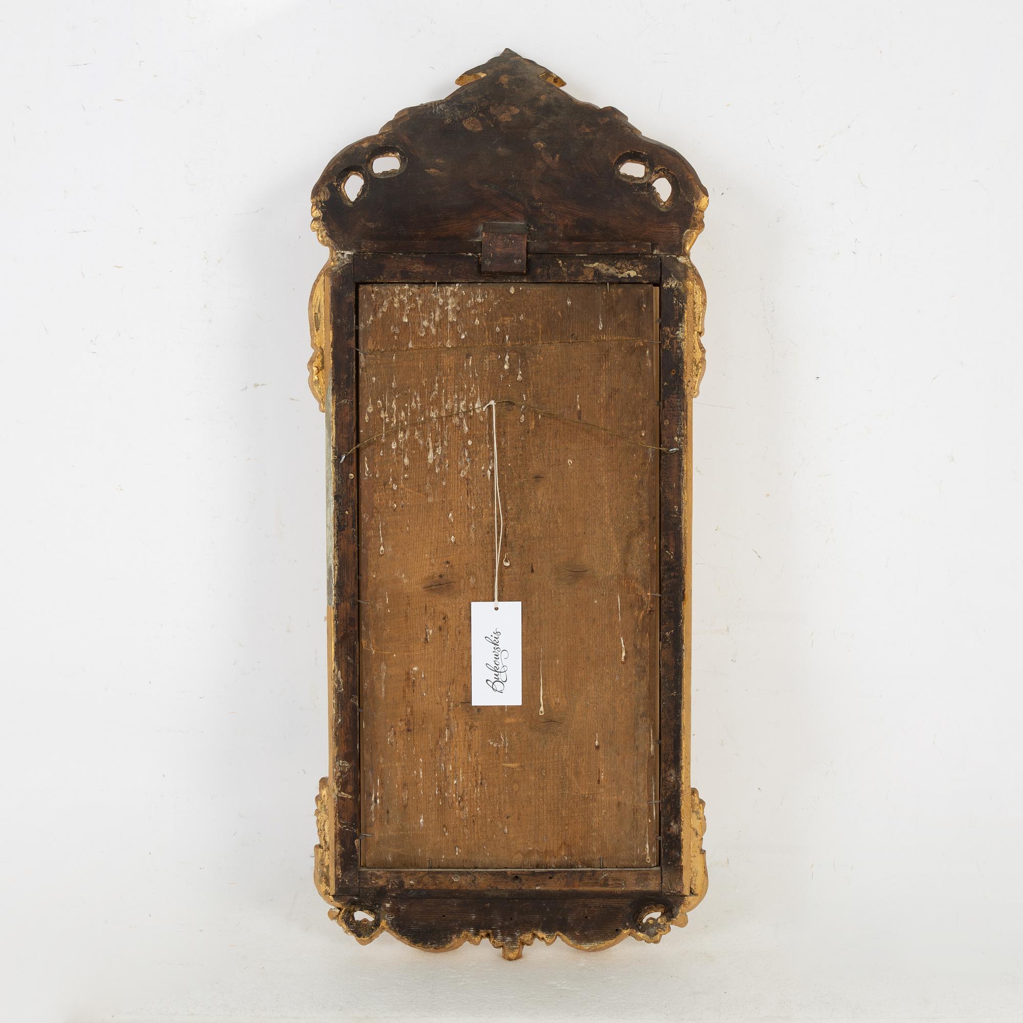 Spegel, Stockholmsarbete i rokoko av Johan Åkerblad (mästare i Stockholm 1758-1799).