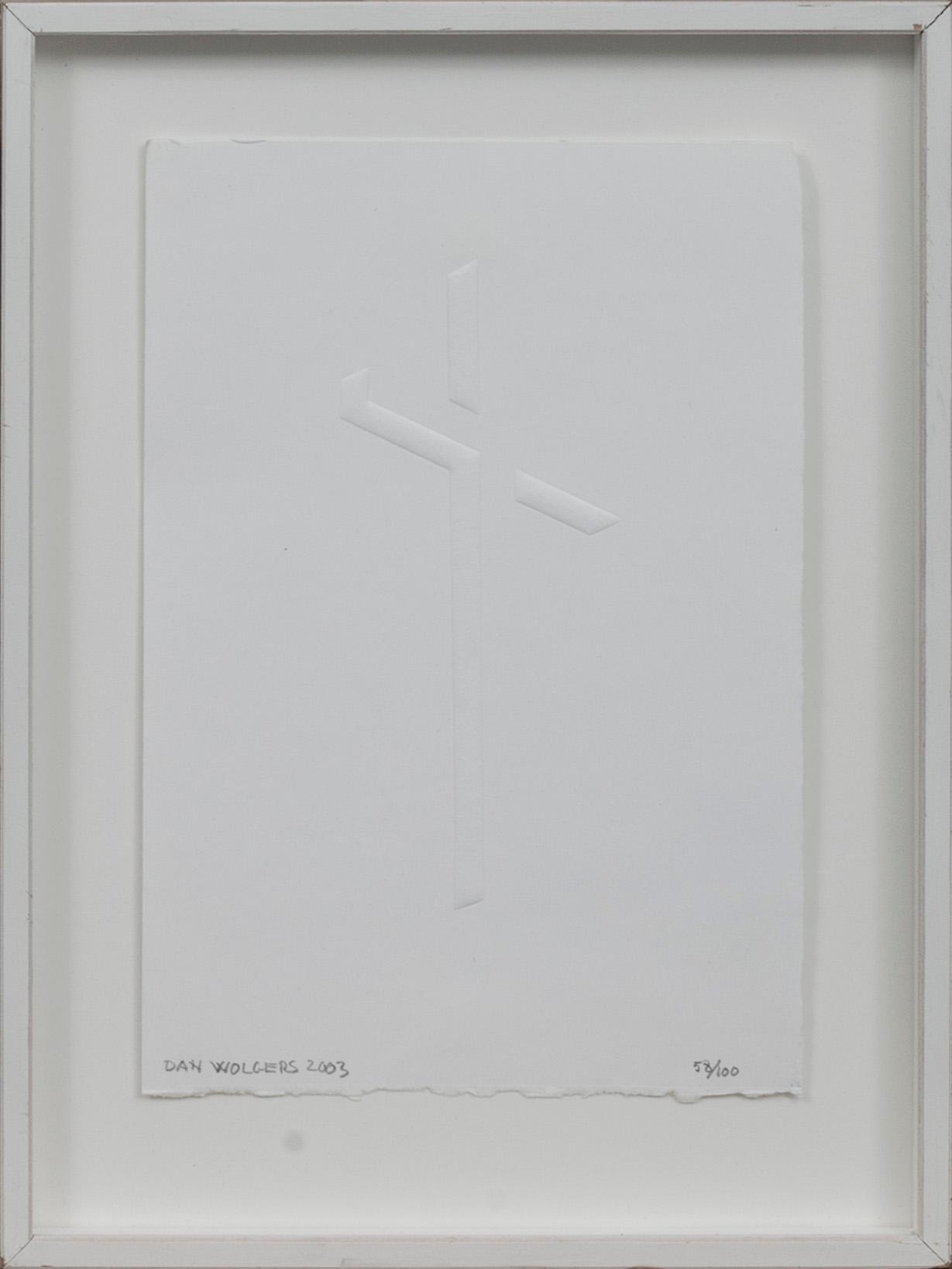DAN WOLGERS, relieftryck, signerad, numrerad 58/100 och daterad 2003.