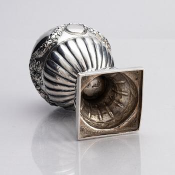 A Danish 18th century silver sugar caster, mark of Niels Pihl, Copenhagen 1783.