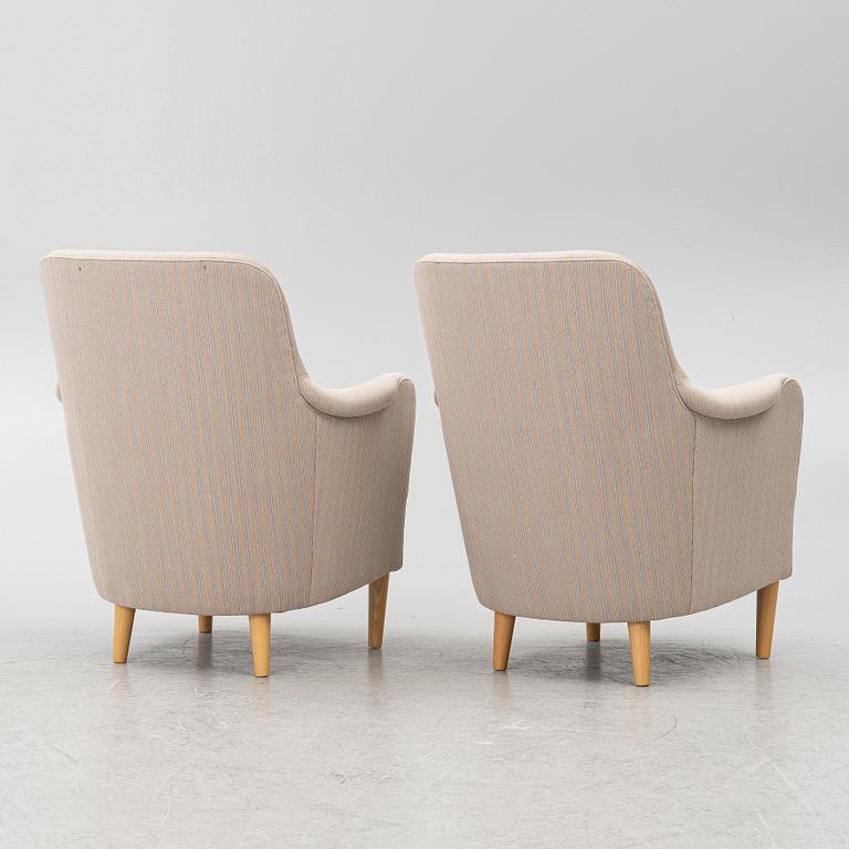 Carl Malmsten, armchairs, a pair, "Samsas".