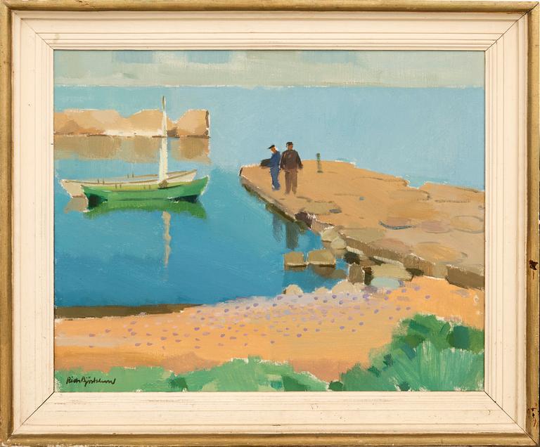 Richard Björklund, "Morgon över kanalen".