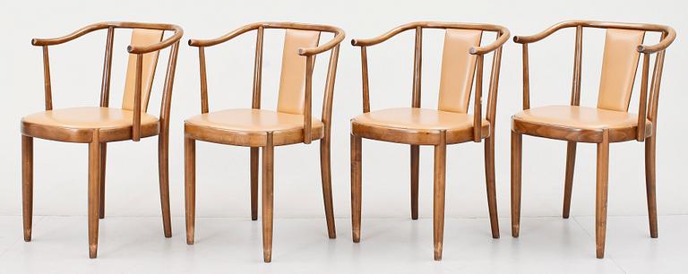 KARMSTOLAR, 4st, "Opera", Peter Celsing, Gemla. Formgivna omkring 1955-61.