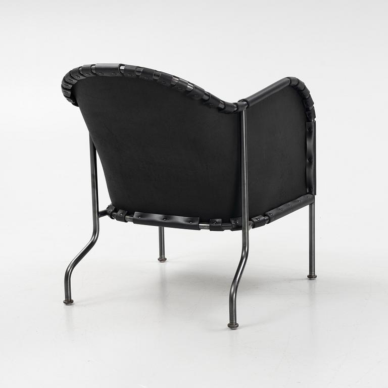 Mats Theselius, a 'Bruno' easy chair, 'Black edition', Källemo, designed 1997.