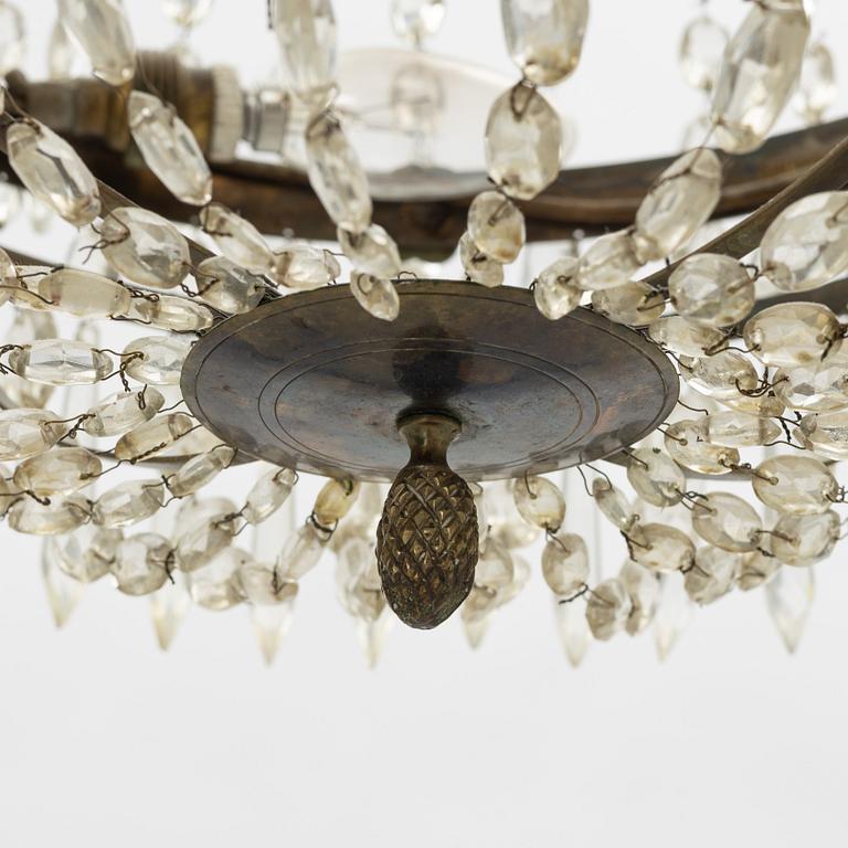 Chandelier, Gustavian style, circa 1900.