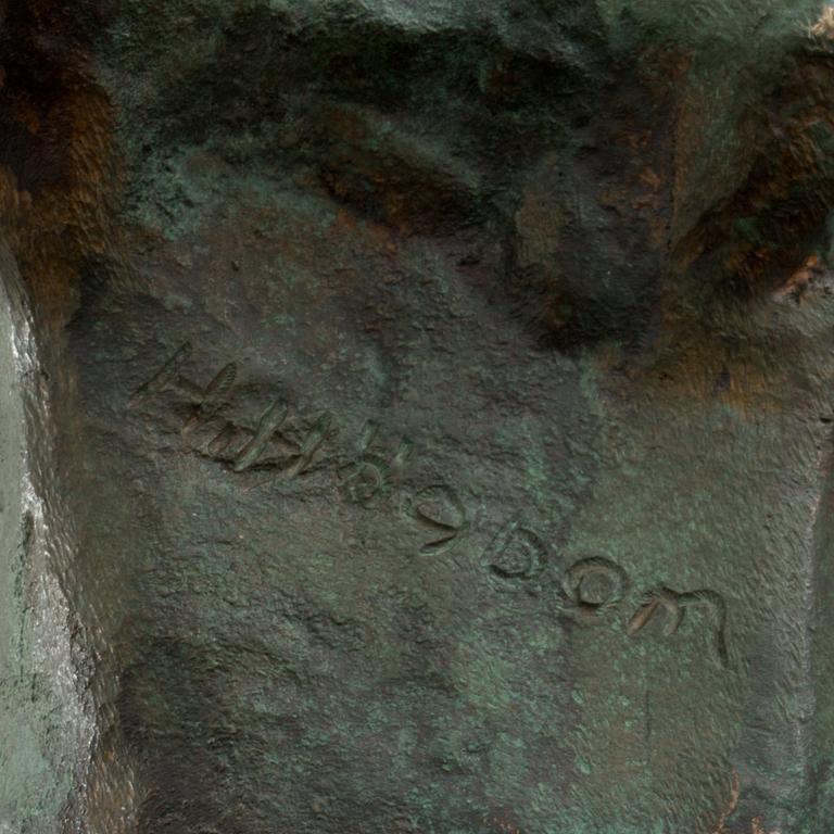HELGE HÖGBOM), brons, signerad.