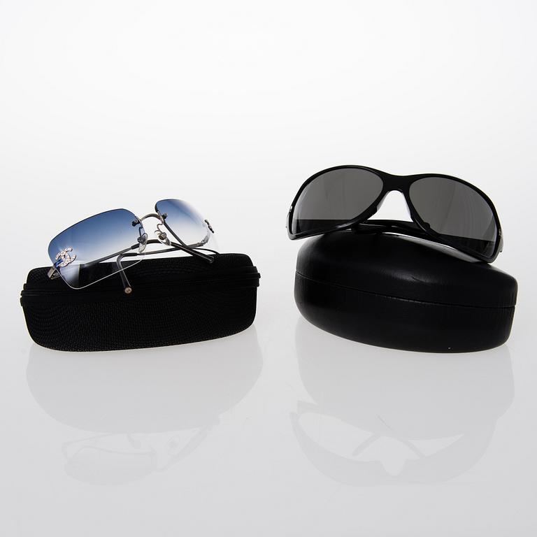 Prada and Chanel Sunglasses.