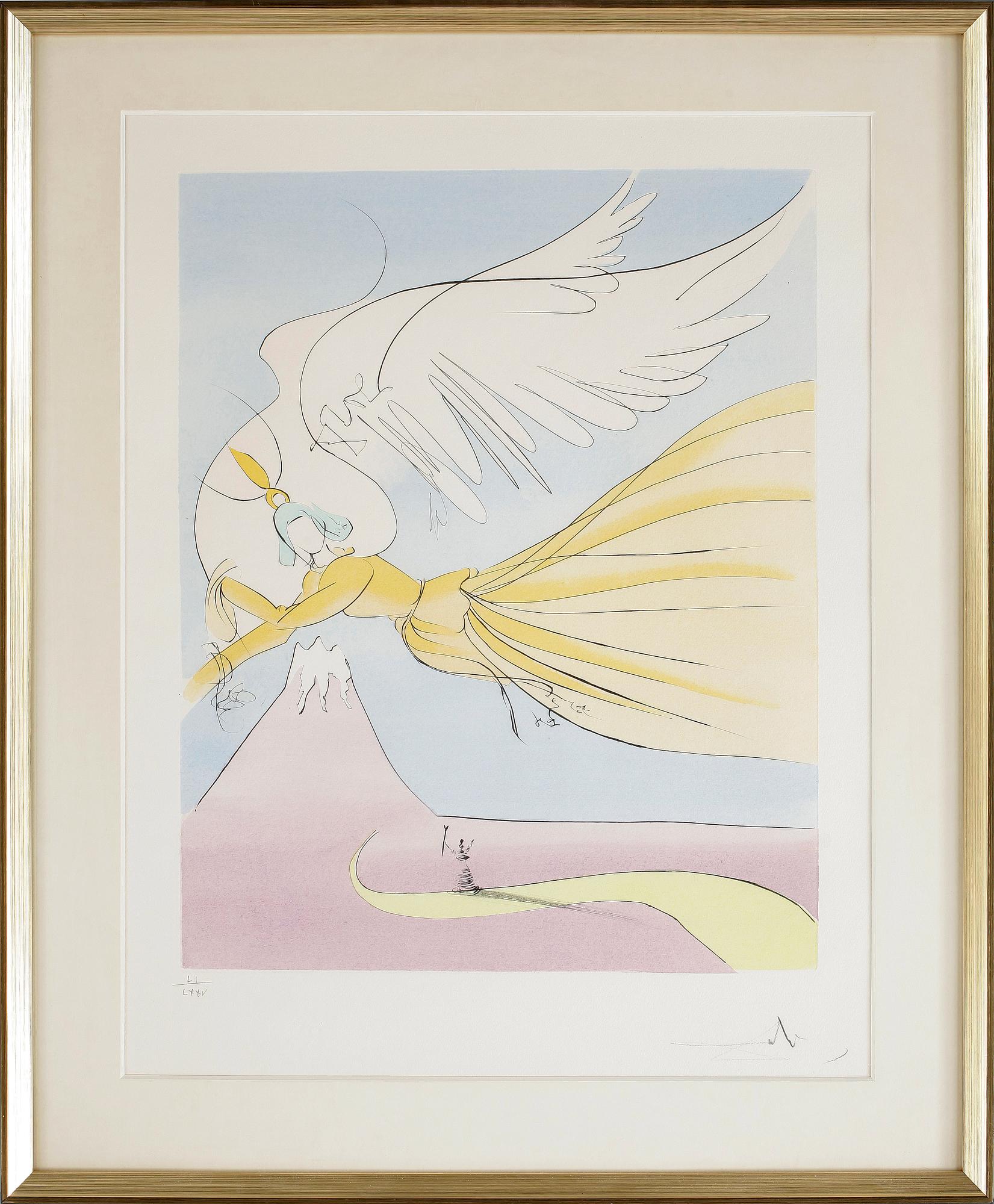 SALVADOR DALÍ, torrnålsgravyr, sign o numr LI/LXXV.