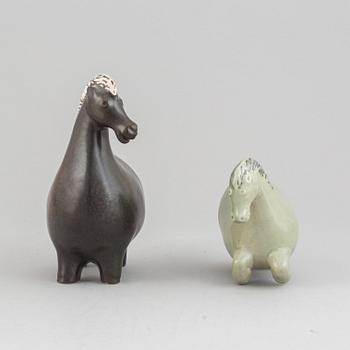 Stig Lindberg, figuriner, 2 st, stengods, Gustavsberg.