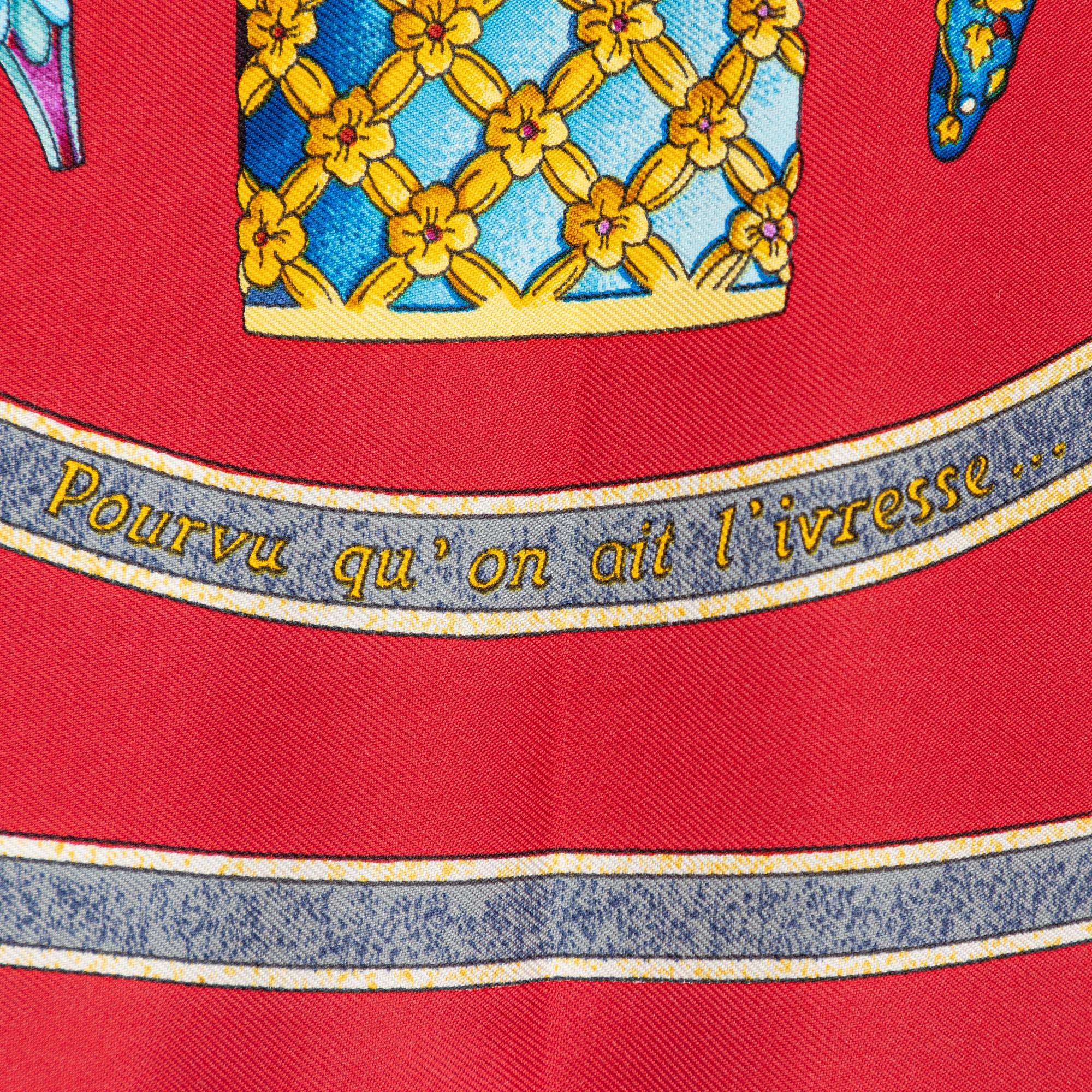 Hermès, scarf, "Qu'importe le flacon".