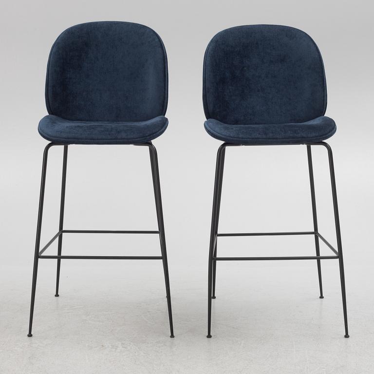 GamFratesi, stolar, 6 st, "Beetle Chair", Gubi, Danmark.