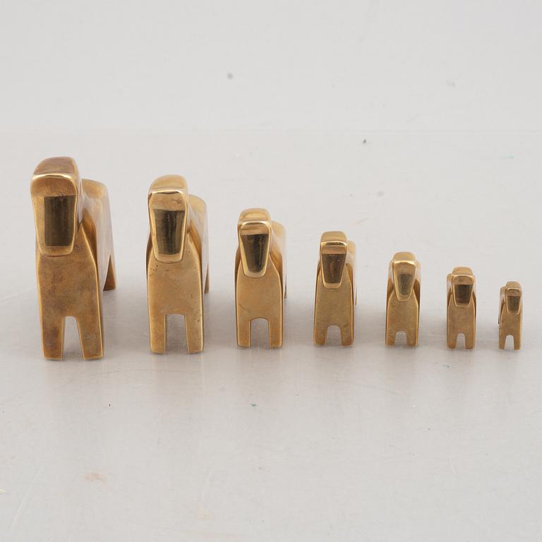 Lotta Horn, seven Dalecarlian horses, Rejmyre Mässingsbruk.