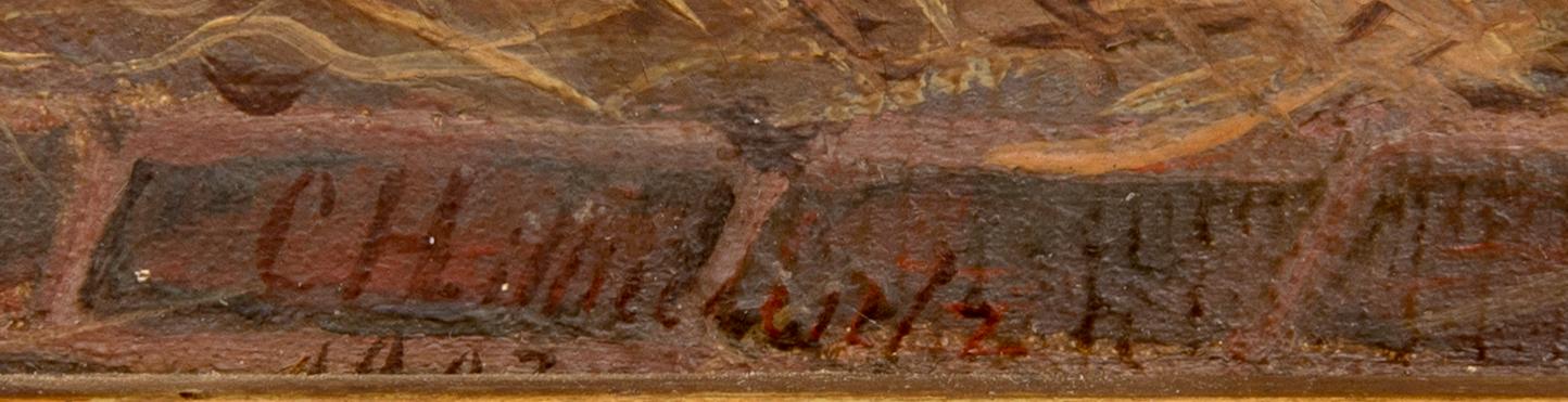 Okänd konstnär, olja på duk sig signerad och daterad 1883, efter Harry Hall.