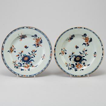 A set of six plates, 18th century, China.