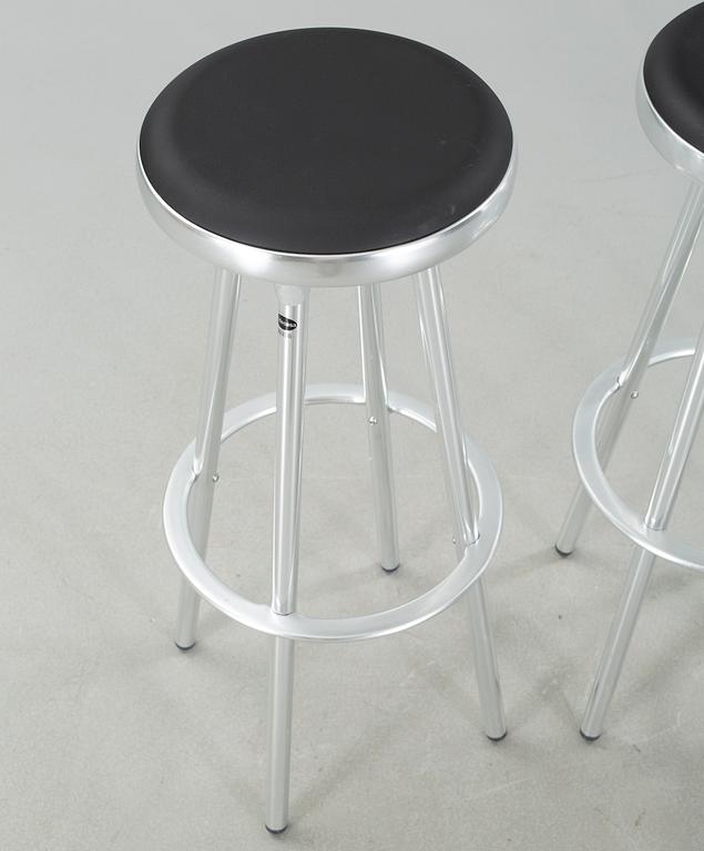 Four "T094/80" bar stools, by Indecasa, around year 2000.