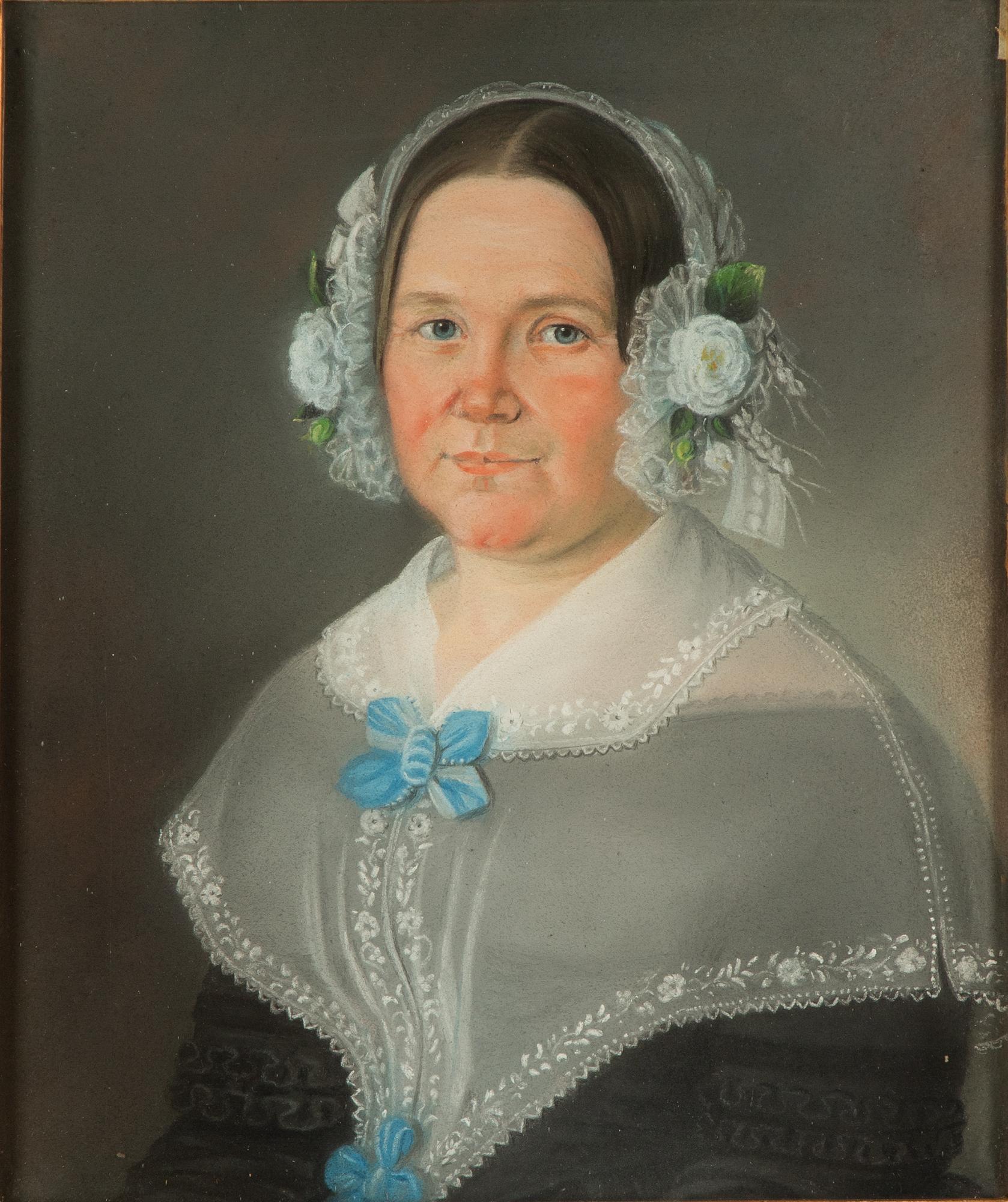 Swedish artist, circa 1850, "Johanna Maria Lyon" (née Lindberg) (1796-1889).