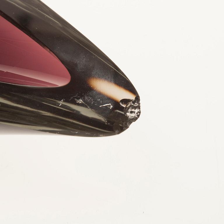 SKÅL, glas, "Videblad" signerad Kaj Franck Nuutajärvi Notsjö -57.