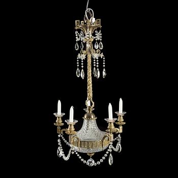 A Louis VXI style chandelier from around year 1900.