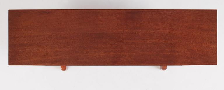 Josef Frank, a mahogany bookcase, Firma Svenskt Tenn, mid-20th century.