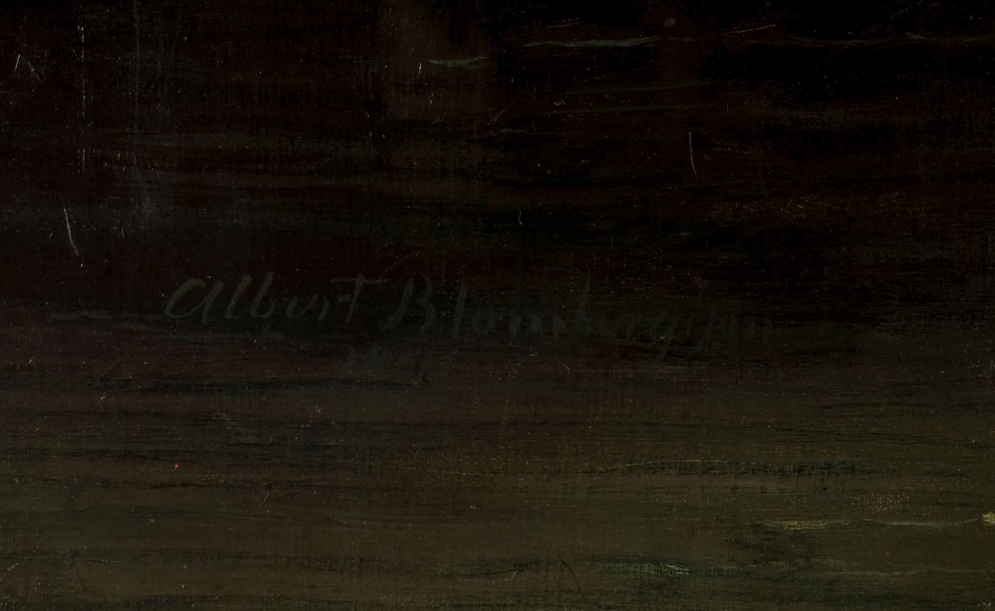 ALBERT BLOMBERGSSON, olja på duk, signerad och daterad 1871?.