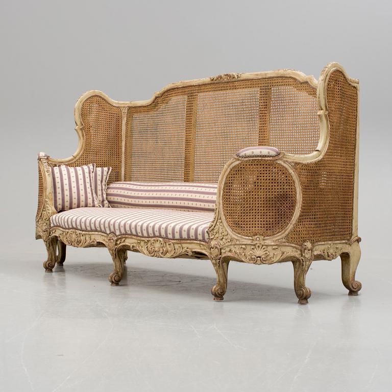 SOFFA, Louis XV-stil, 1800-tal.