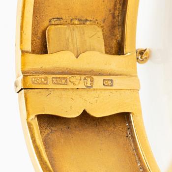 Armring, 18K guld med pärlor, 1800-tal.