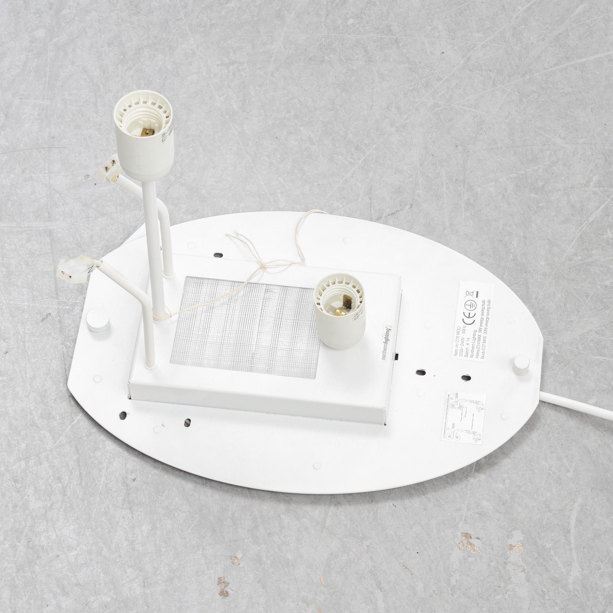 Trond Svendgård and Ove Rogne, a 'Moo' wall lamp, Northen Lighting, Norway, 21st century.