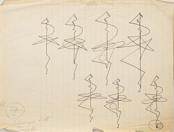 Arne Jones, Skisser 4 st.