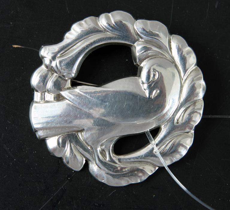 BROSCH, sterlingsilver, Georg Jensen, nr 123.